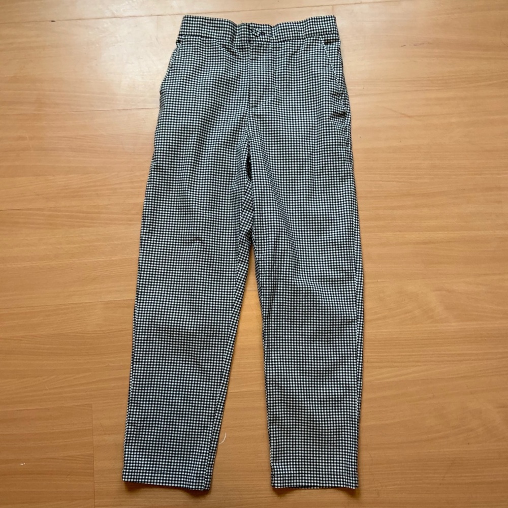 Forever 21 Gingham High-Rise Retro Cropped Pants